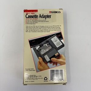 Ambico Y-0730 VHS-C Cassette Adapter for VHS VCR Camcorder Tape Converter Player
